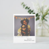 ヴィンテージ インスタント フォト - 紅葉のガーランド オータム シーズンカード (スタンド正面)