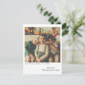 ヴィンテージ インスタント フォト - 紅葉のガーランド シーズンカード (スタンド正面)