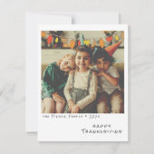 ヴィンテージ インスタント フォト - 紅葉のガーランド シーズンカード (正面)