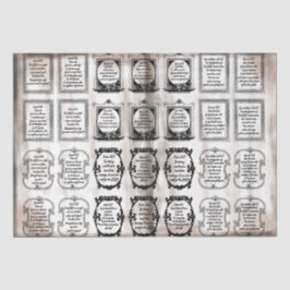 ヴィンテージ:インスパイア聖書の聖句：キリスト教文字 薄葉紙