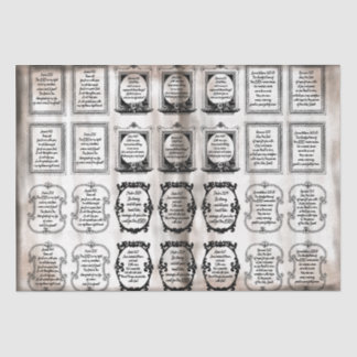 ヴィンテージ:インスパイア聖書の聖句：キリスト教文字 薄葉紙