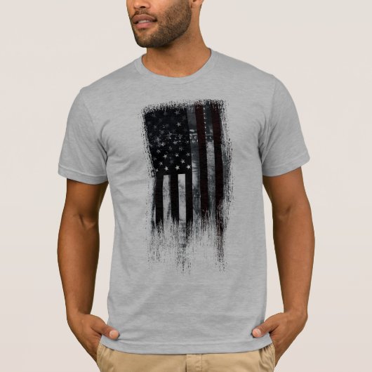 ヴィンテージ インダストリアル アメリカ国旗 Tシャツ (正面)