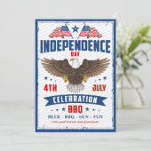 ヴィンテージ インディペンデンス デー 4th ジュライ 招待状 (スタンド正面)