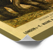 ヴィンテージ インドゾウ 自然史 印刷 ポスター (角)