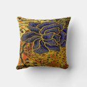 ヴィンテージ、インドネシアろうけつ染め クッション (裏面)