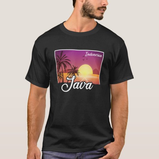 ヴィンテージ インドネシア 休暇 旅行 アジア ジャワ 2 Tシャツ (正面)
