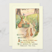 ヴィンテージ·イーおもしろいスター·バニーズ·アンド·リーム シーズンカード (正面/裏面)