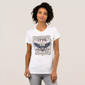 ヴィンテージ イーグル アメリカ 1776 愛国 Tシャツ (正面フル)