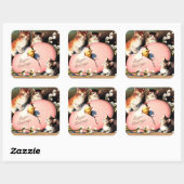 ヴィンテージ – イースター挨拶、 スクエアシール (シート)