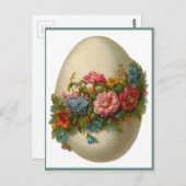 ヴィンテージ イースター エッグ ポストカード (正面/裏面)