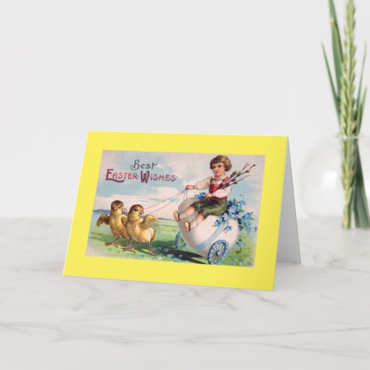 ヴィンテージ イースター カード イラスト (正面)