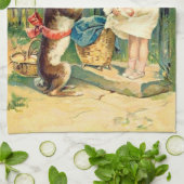 ヴィンテージ: イースター- キッチンタオル (折り畳み)