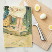 ヴィンテージ: イースター- キッチンタオル (四つ折り)