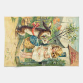 ヴィンテージ: イースター- キッチンタオル (横)