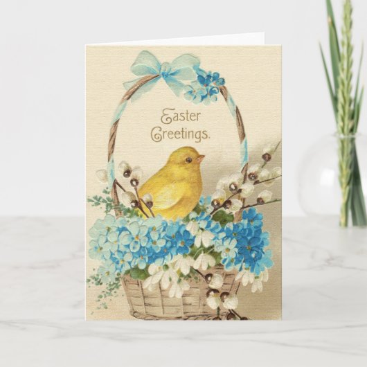 ヴィンテージ イースター グリーティング カード (正面)