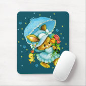 ヴィンテージ・イースター・バニー・アンド・ヒヨコ・ギフト マウスパッド (マウス)