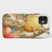 ヴィンテージ イースター バニー イースター エッグ イースター カード Case-Mate iPhoneケース (裏面(横))