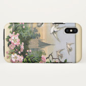 ヴィンテージ イースター ホワイトダブ 鳥と花 Case-Mate iPhoneケース (裏面(横))