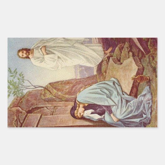 ヴィンテージ: イースター- 長方形シール (正面)