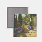 ヴィンテージ イvan Choultse 庭園 ヴィラ キプリス マグネット (正面/裏面)