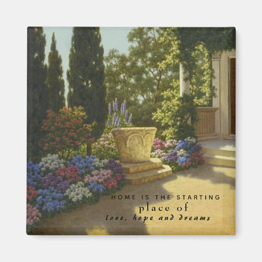 ヴィンテージ イvan Choultse 庭園 ヴィラ キプリス マグネット (正面)