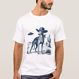 ヴィンテージ・ウィペット・カウボーイ砂漠UFO・レトロウエスタン Tシャツ
