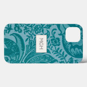 ヴィンテージ ウィリアム・モリス ティールグリーン 植物 Case-Mate iPhoneケース (裏面 (横))