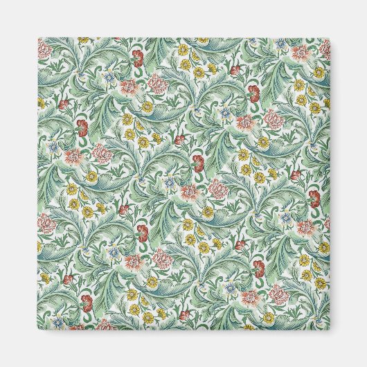 ヴィンテージ ウィリアム・モリス レスター マグネット (正面)