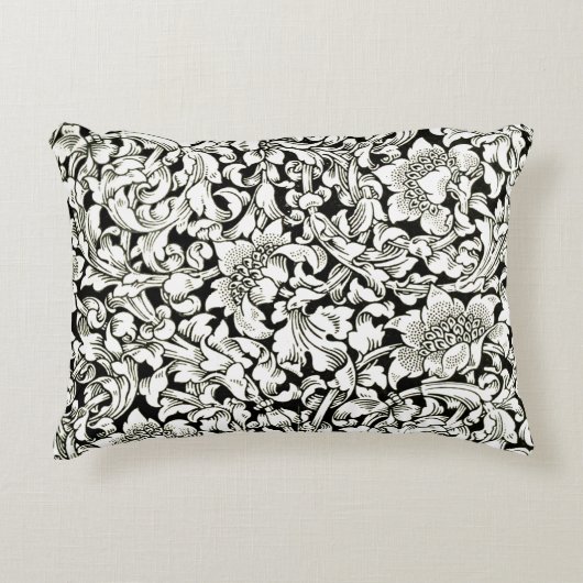 ヴィンテージ ウィリアム・モリス 装飾 テキスタイル パターン アクセントクッション (正面)