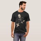 ヴィンテージ・ウィンストン・チャーチル・ギター Tシャツ (正面フル)