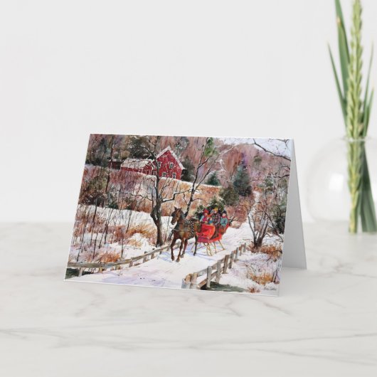 ヴィンテージ・ウィンター・ホース・アンド・ソレイ シーズンカード (正面)