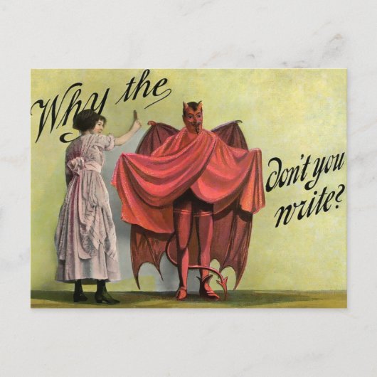 ヴィンテージ・ウィー・ザ・デビル・ダ書トゥ ポストカード (正面)