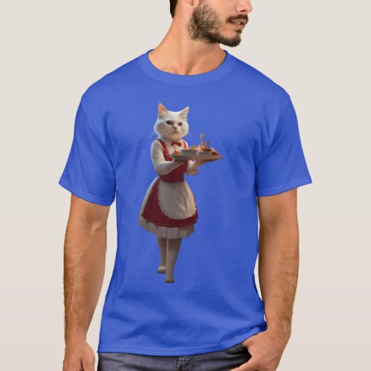 ヴィンテージ　ウェイトレス　キャット Tシャツ (正面)