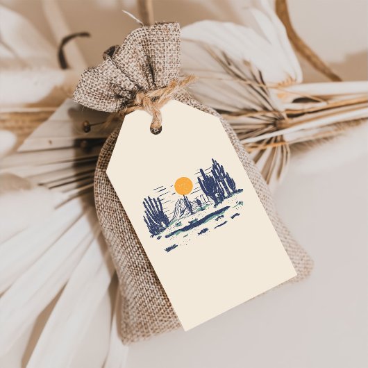 ヴィンテージ ウェスタン ファースト ロデオ 1歳の誕生日ありがとう ギフトタグ