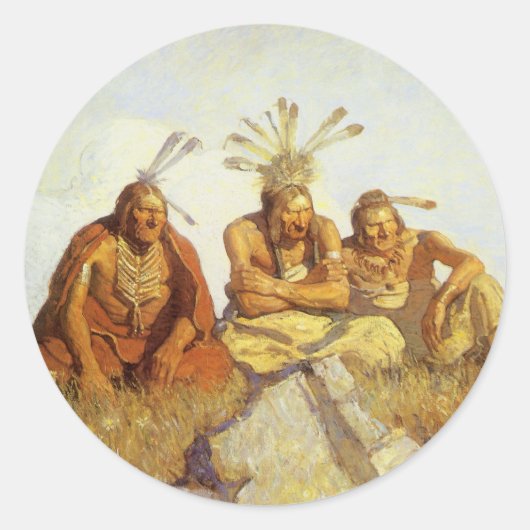 ヴィンテージ ウェスト、NC ワイスによる『ガーディアンズ ウォー オア ピース』 ラウンドシール (正面)