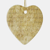 ヴィンテージ・ウェディングの愛は忍耐強い セラミックオーナメント (右)