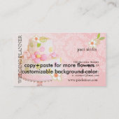 ヴィンテージ、ウェディングプランナー+フィドーラダマスク 名刺 (裏面)