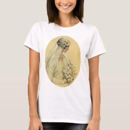 ヴィンテージ ウェディング ビクトリア朝の花嫁 ブライダル ポートレート Tシャツ