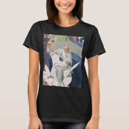 ヴィンテージ ウェディング ミッドセンチュリー モダン アールデコ ブライド Tシャツ