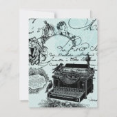 ヴィンテージ ウェディング ラブ レター 受付カード 招待状 (裏面)