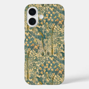 ヴィンテージ ウォルター・クレイン マカオと柑橘類のフルーツ アート iPhone 16ケース