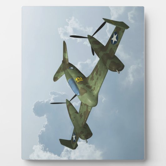 ヴィンテージ・ウォーバード飛行・軍用航空アート フォトプラーク (正面)