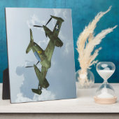 ヴィンテージ・ウォーバード飛行・軍用航空アート フォトプラーク (側面)