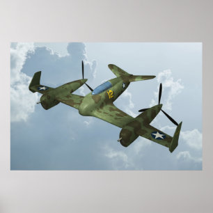 ヴィンテージ・ウォーバード飛行・軍用航空アート ポスター