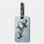 ヴィンテージ・ウォーバード飛行・軍用航空アート ラゲッジタグ (裏面縦)