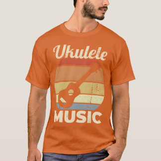 ヴィンテージ ウクレレ ミュージック ビンテージ Tシャツ