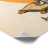 ヴィンテージ ウサギの子供向け本のイラスト ポスター (角)