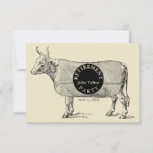 ヴィンテージ·ウット·ブランケット·リタイアメント·パーティの招待状1 招待状 (正面)