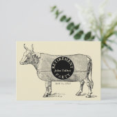 ヴィンテージ·ウット·ブランケット·リタイアメント·パーティの招待状1 招待状 (スタンド正面)