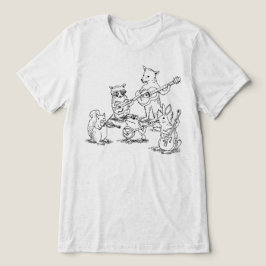 ヴィンテージ・ウッドランド・アニマル アコースティック・フォークバンド トライブレンドＴシャツ